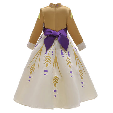 Anime Frozen Snow Queen Princess Niños Cosplay Disfraz Halloween Falda Vestido Carnaval Traje Per.